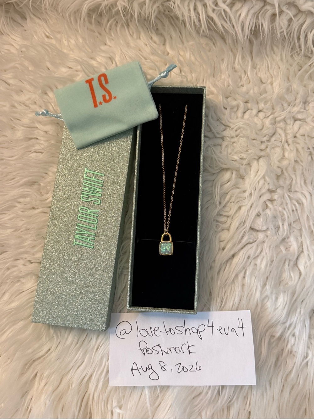 Official Taylor Swift Life Of A Showgirl Opalite Locket Necklace NIB